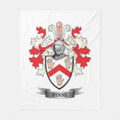 Byrne Wappen Fleecedecke (Vorderseite)