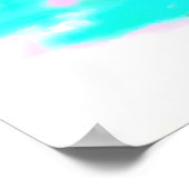 Byron Bay Australia Hipster Palm Vintage Reise Poster (Ecke)