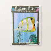 Byron Bay Australia Reiseplakat. Puzzle (Vertikal)