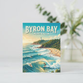 Byron Bay Australien Postkarte (Stehend Vorderseite)