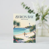 Byron Bay Australien Postkarte (Stehend Vorderseite)