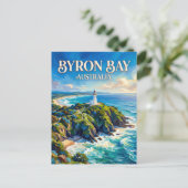 Byron Bay Australien Postkarte (Stehend Vorderseite)