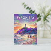 Byron Bay Australien Postkarte (Stehend Vorderseite)