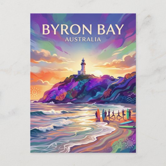 Byron Bay Australien Postkarte (Vorderseite)