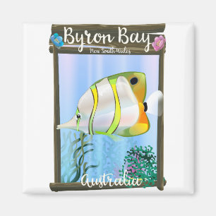 Byron Bay Australien Reiseplakat. Magnet