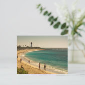 Byron Bay Beach Australien Postkarte (Stehend Vorderseite)