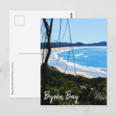 Byron Bay Beach blau Postkarte (Vorne/Hinten)