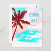 Byron Bay Hippie Town paltree Australien Postkarte (Vorne/Hinten)