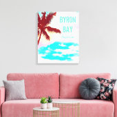 Byron Bay Hipster Palm Australien Reiseausdruck Leinwanddruck (Insitu (Wohnzimmer))
