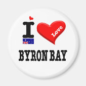 BYRON BAY - I-Liebe Magnet (Vorne)