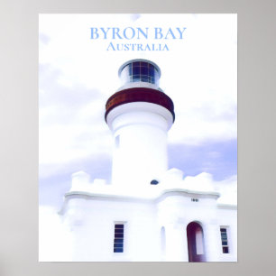 Byron Bay Leuchtturm Australien Reise Poster