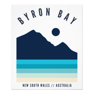 Byron Bay New South Wales Australia Retro Vintag Fotodruck