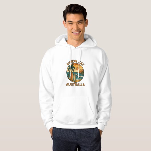 Byron Bay Sunrise – Coastal Summer Vibes Australia Hoodie (Vorne ganz)