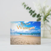 Byron Bay Wategos Beach Surf Postkarte (Stehend Vorderseite)
