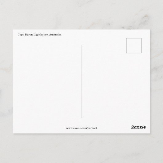 Byron-Byron-Bucht Postkarte (Rückseite)