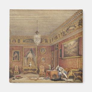 Byrons Raum in Palazzo Mocenigo, Venedig (w/c auf Magnet