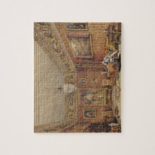 Byrons Raum in Palazzo Mocenigo, Venedig (w/c auf Puzzle (Vertikal)