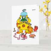 Byrp und Familien-Gruß-Karte Karte (Gelbe Blume)