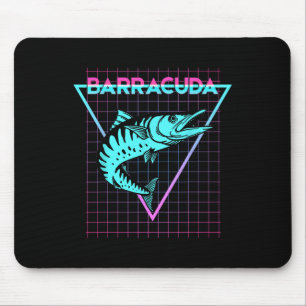 Byrracuda Fischangeln Ästhetisch Retro Byrracuda Mousepad