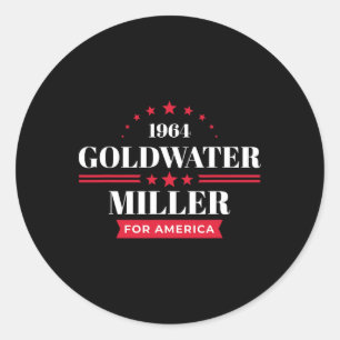 Byrry Goldwater Hemd Republikaner 1964 Kampagne Runder Aufkleber