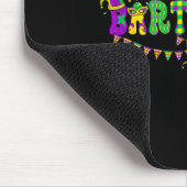 Byrtender Mardi Gras farbenfrohe Kostümparades Pro Mousepad (Ecke)