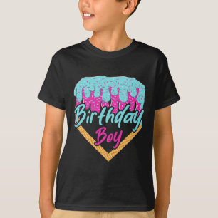 Bysebyll 10 Jahre alte Eiscreme tropft 10. Geburts T-Shirt