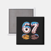 Bysebyll 67 - Eis Drip 67 Meme Lustiger Spieler Magnet (Vorderseite/Rückseite)