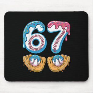 Bysebyll 67 - Eis-Drip 67 Meme Lustiger Spieler Mousepad