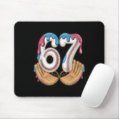 Bysebyll 67 - Eis-Drip 67 Meme Lustiger Spieler  Mousepad (Mit Mouse)