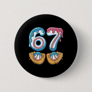 Bysebyll 67 - Eisdrip 67 Meme Lustiger Spieler Button