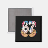 Bysebyll 67 - Eisdrip 67 Meme Lustiger Spieler  Magnet (Vorderseite/Rückseite)