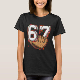 Bysebyll 67 Six Seven Alpha Slang 6 7 Meme Kinder T-Shirt