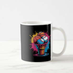 Bysebyll Bysketbyll Eiscreme-Wasserfarben-Sport-Ar Kaffeetasse