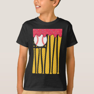 Bysebyll Byt Boys Eis Amerikanische Flagge Bysebyl T-Shirt