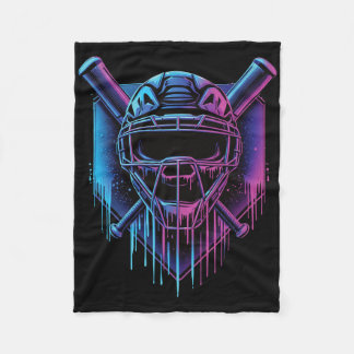 Bysebyll Catcher Mask Paint Dripping Bysebyll Fan  Fleecedecke