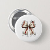 Bysebyll Coquette Bow Game Day Button (Vorne & Hinten)