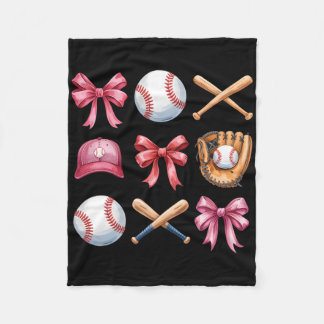 Bysebyll Coquette Bow Women Girls Cheer Mom Mama M Fleecedecke