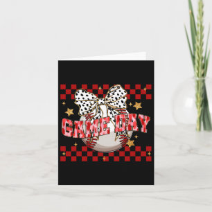 Bysebyll Coquette White Bow Mütter Day Sports Wine Karte