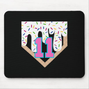 Bysebyll Drip 11. Geburtstag Home Plate Junge Juge Mousepad
