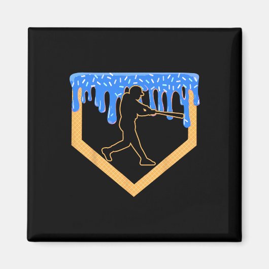 Bysebyll Drip Boy Home Plate Eiscreme Jugend Byseb Magnet (Vorne)