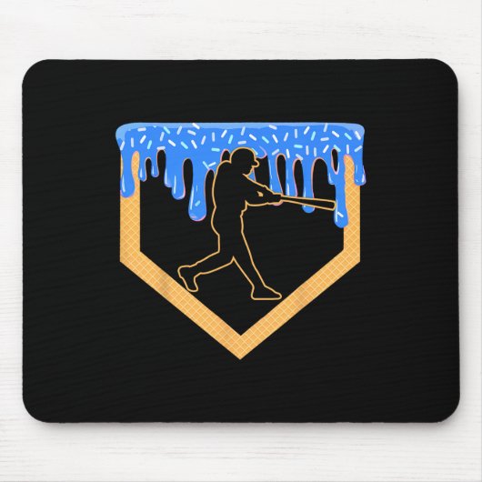 Bysebyll Drip Boy Home Plate Eiscreme Jugend Byseb Mousepad (Vorne)