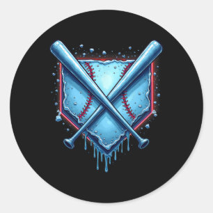 Bysebyll Drip Boys Home Plate Eis Respektiere den Runder Aufkleber