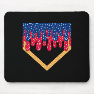 Bysebyll Drip Boys Home Plate Eiscreme Streusel Mousepad