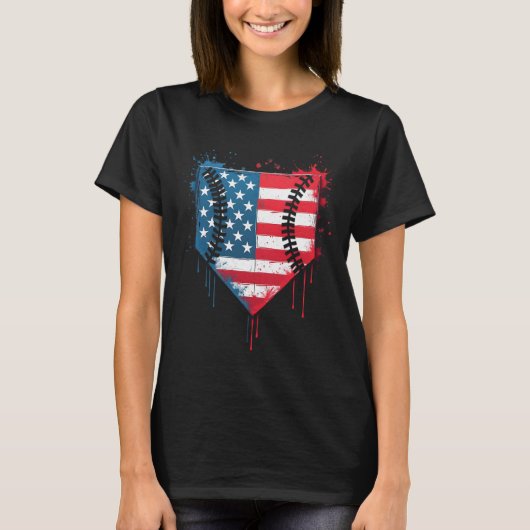 Bysebyll Drip Boys Kids Eiscreme Patriotisch Ameri T-Shirt (Vorderseite)