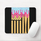 Bysebyll Drip Byt Boys Dripping Eiscreme Amerikani Mousepad (Mit Mouse)