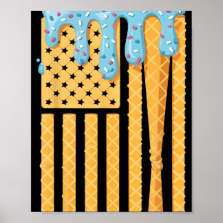 Bysebyll Drip Byt Boys Dripping Ice Cream American Poster