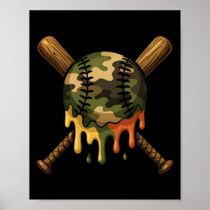 Bysebyll Drip Camo Bysebyll Byts Jungen Sport Cool Poster