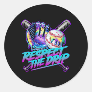 Bysebyll Drip Eiscreme tropft Respektiere den Trop Runder Aufkleber