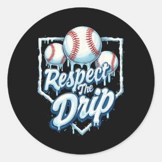 Bysebyll Drip Jungen Eiscreme-Drip-Jugend respekti Runder Aufkleber