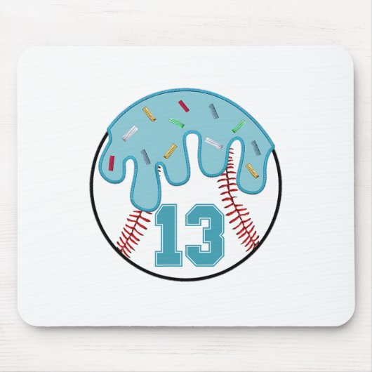Bysebyll Dripping 13. Birthday 13 Year Old Boys Y Mousepad (Vorne)